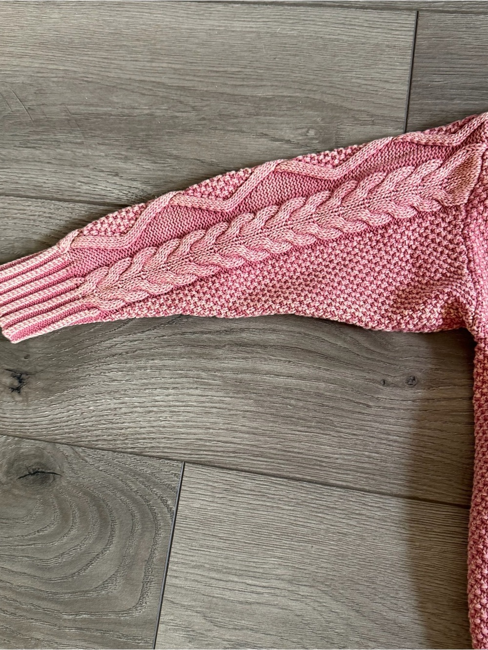 CALLAHAN Revolve Women's Pink Cable Knit Sweater - Boatneck - Size XS - Picture 6 of 9